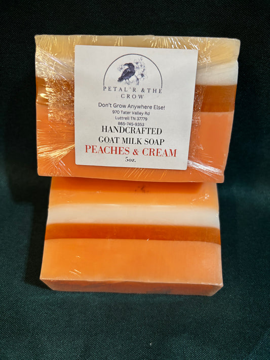 Goat milk soap - Peaches and Cream